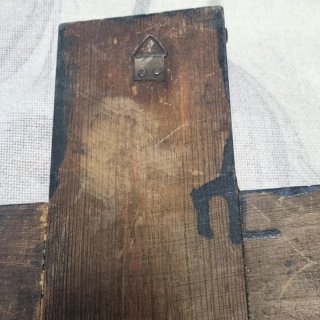 Crucifijo madera y bronce INRI grande