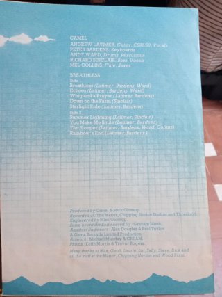 Camel - Breathless Vinilo LP