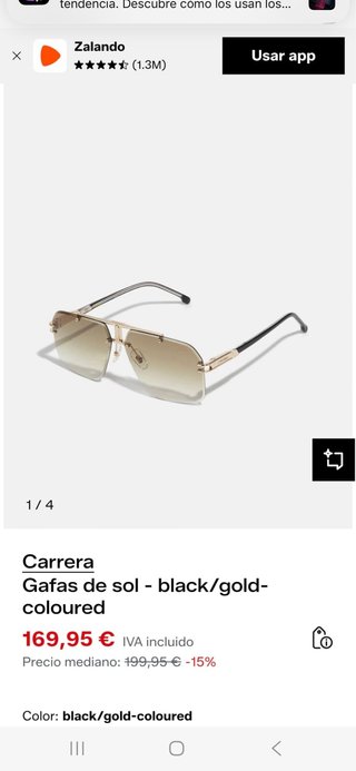 Gafas de sol Carrera black/gold