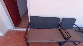 Conjunto de Muebles de Jardín Negro