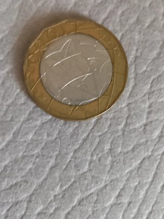Moneta lire 1000 metallica