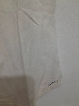 Top tirantes Caramelo blanco talla S