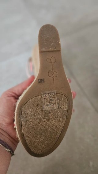 Sandalias cuña Jessica Simpson rayas
