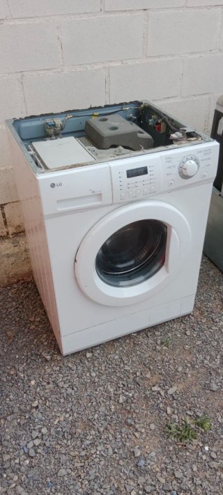 Lavadora LG Carga Frontal Blanca