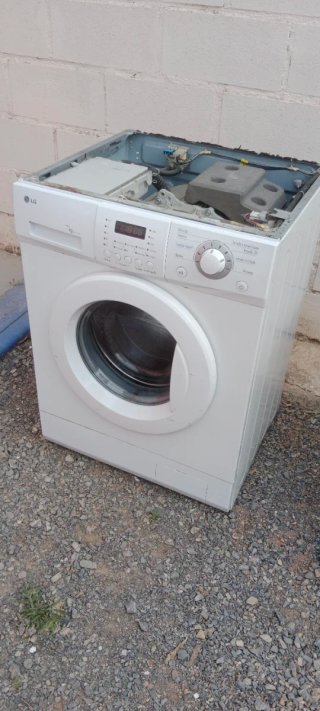 Lavadora LG Carga Frontal Blanca
