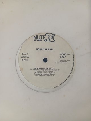 Bomb The Bass - Beat Dis 12 Vinilo