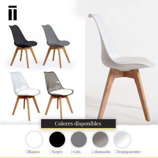 Sedia da pranzo nordica elegante e semplice