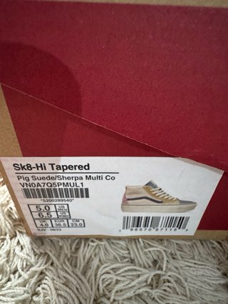 Vans Sk8Hi Tapered Zapatillas Beige/Azul