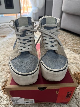 Vans Sk8Hi Tapered Zapatillas Beige/Azul