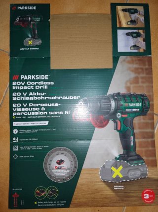 Taladro Percutor Parkside a Batería