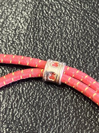 Pulsera Tous Plata Elástica Roja