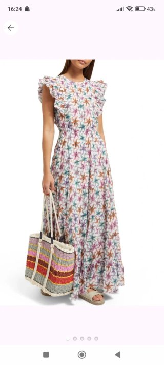 Vestido largo Scotch & Soda estampado