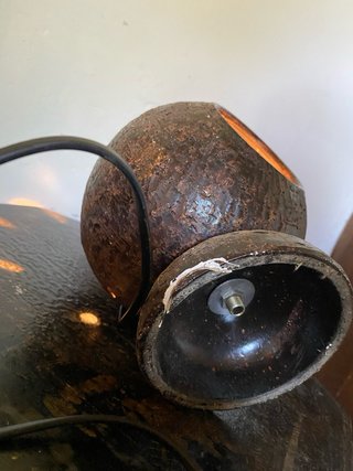 Lampara de gres vintage