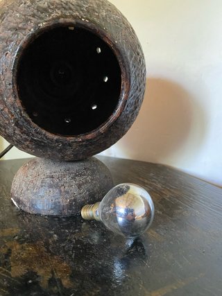 Lampara de gres vintage