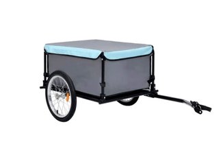 Remolque para bicicleta gris