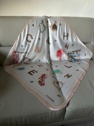 Foulard Chanel Seta Donna Originale