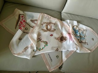 Foulard Chanel Seta Donna Originale