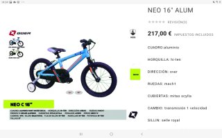 Bicicleta Infantil 16 QUER NEO