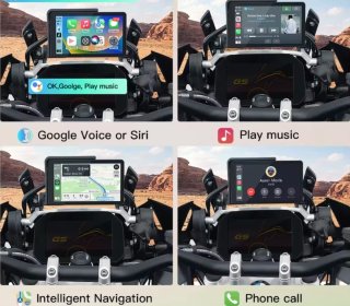 Navegador pantalla BMW Moto 6 Plug-and-Play, wheel