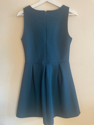 Vestido Iska Talla S/36/8 Azul Petróleo