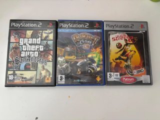 Lote 3 Juegos PS2: GTA San Andreas, Ratchet 3, FIF