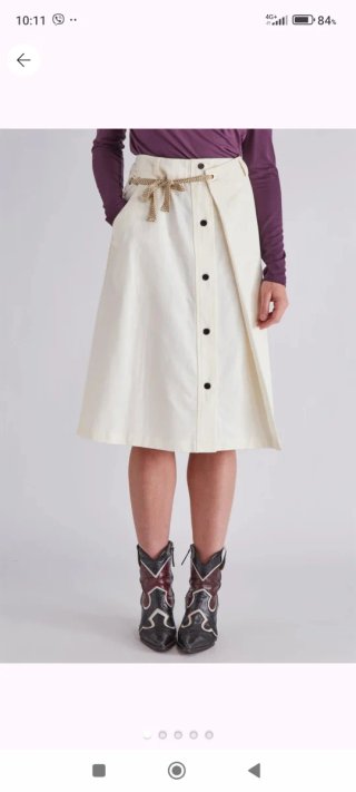 Falda Beige/Blanca Scotch & Soda.