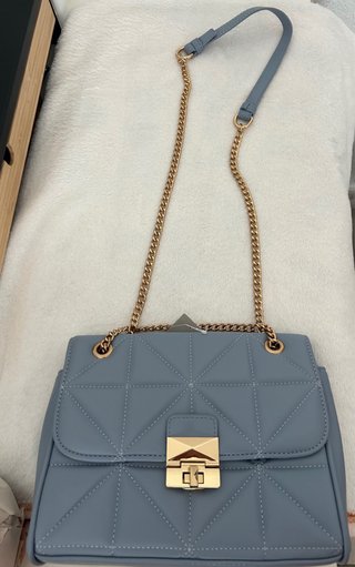 Bolso azul y dorado Bijou Brigitte