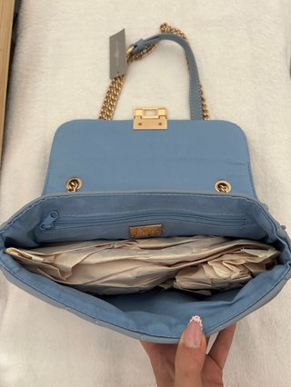 Bolso azul y dorado Bijou Brigitte