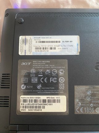 Acer Aspire One Portátil Pequeño