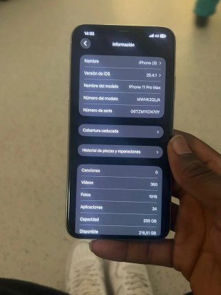 iPhone 11 Pro Max 256 GB Plata