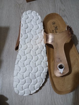 Chanclas Made Talla 38 Doradas