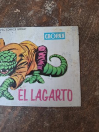 CROMO 4 CROPAN EL LAGARTO MARVEL