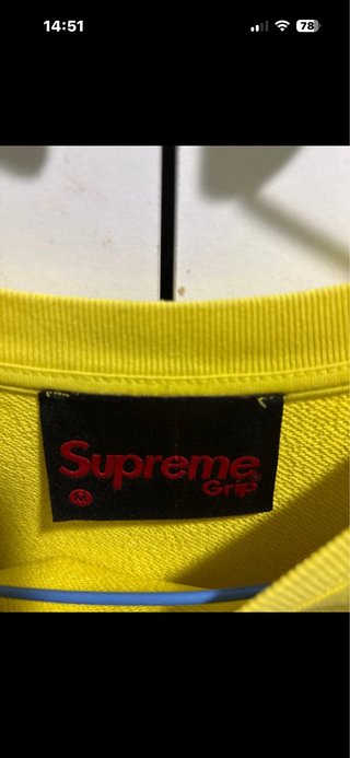 Sudadera Supreme Amarilla