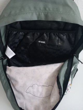 Mochila Vans floral verde