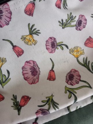 Mochila Vans floral verde