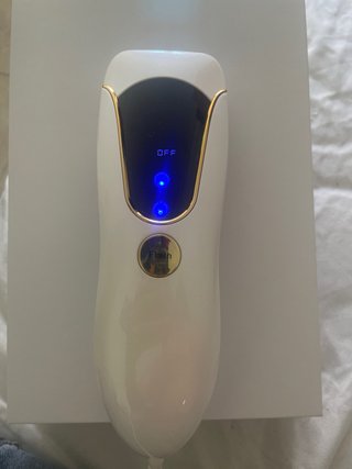 ICE BEAUTY Depiladora IPL Dorada y Blanca