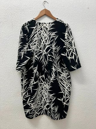 Vestido estampado hojas XXL
