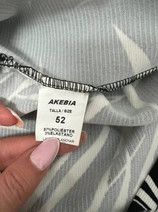 Vestido estampado hojas XXL