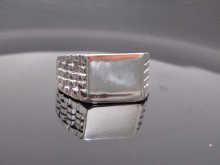 Anillo Plata Ley 925 Estilo Reloj Clásico