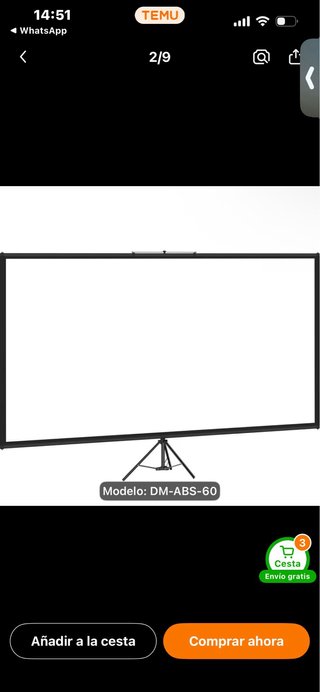 Proyector TEMU Full HD 1080p 4K