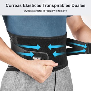FREETOO faja lumbar soporte transpirable ajustable