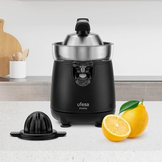 Ufesa exprimidor eléctrico brazo acero inoxidable