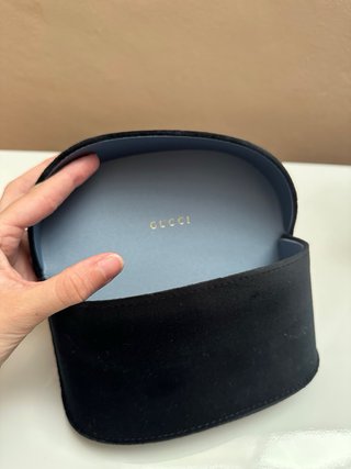Funda Gafas Terciopelo Negro Gucci