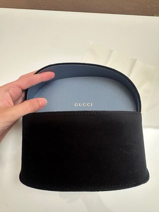 Funda Gafas Terciopelo Negro Gucci