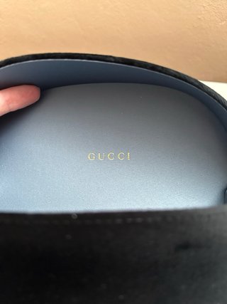 Funda Gafas Terciopelo Negro Gucci