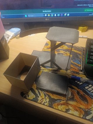 Plataforma para escanear cartas gris