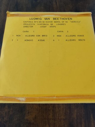 Vinilo Beethoven Sinfonía Heroica