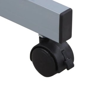 Scrivania Z con Ruote Bianca VASAGLE LCD811W