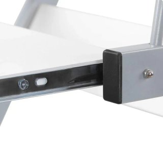 Scrivania Z con Ruote Bianca VASAGLE LCD811W