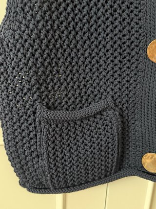 Chaleco Zara calado botones M
